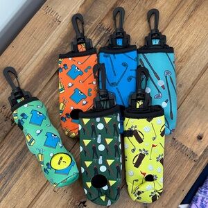 ⛳️ New! Set of 6 Colorful Golf Ball Holders